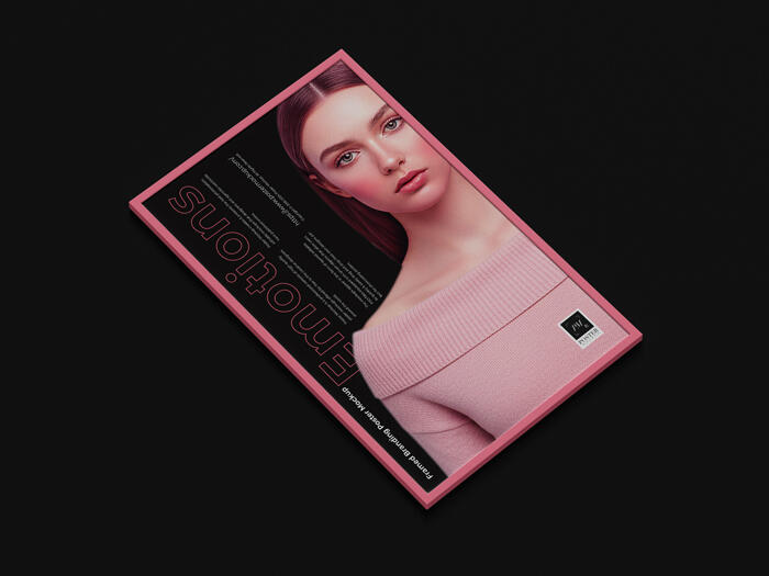 Framed Branding Poster Mockup