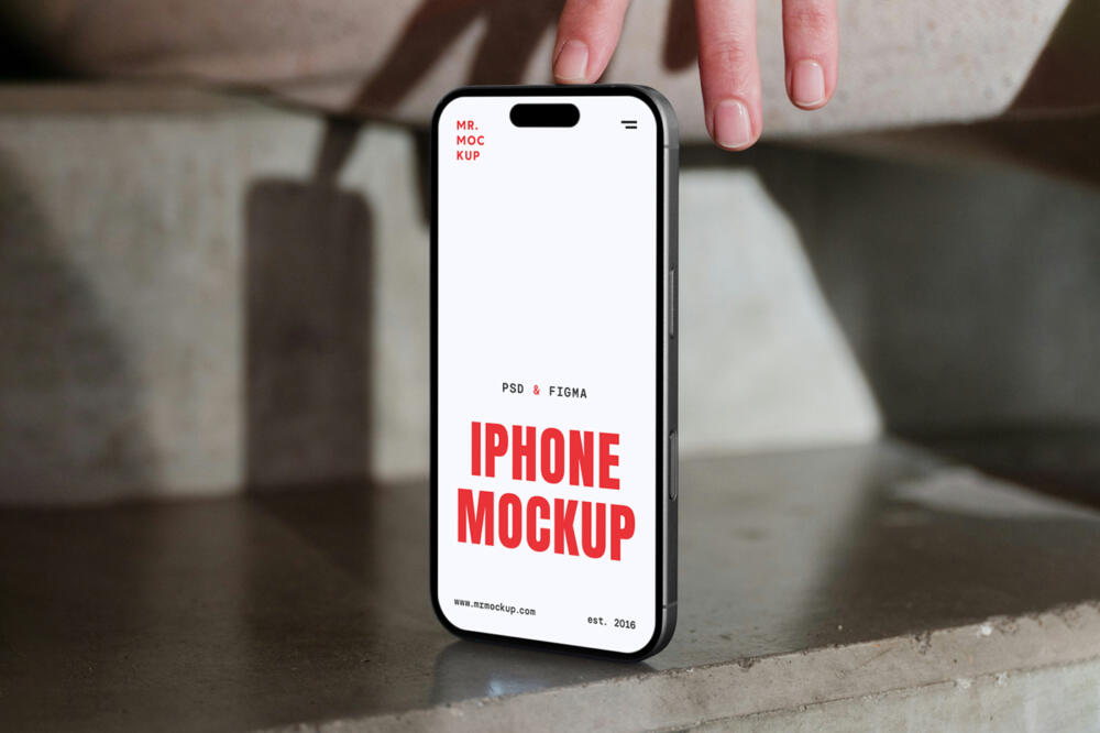 Front View Mobile Mockup
