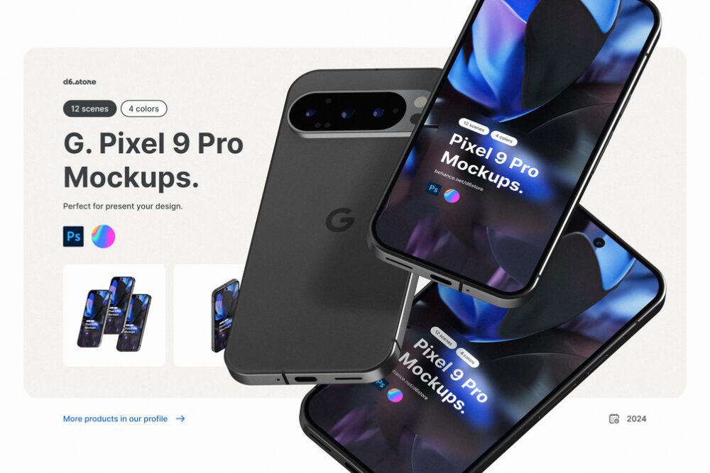 Google Pixel 9 Pro Mockups