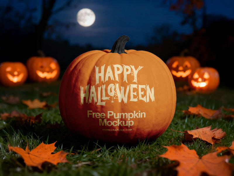 Halloween Pumpkin Mockup