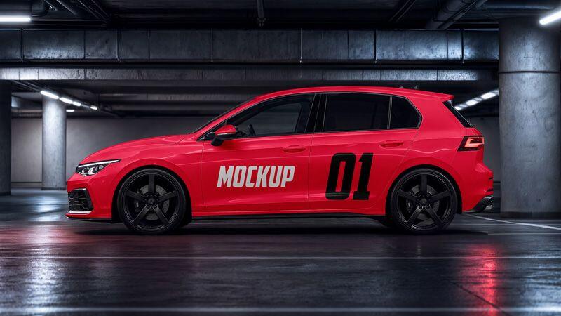 Hatchback 5-doors Mockup