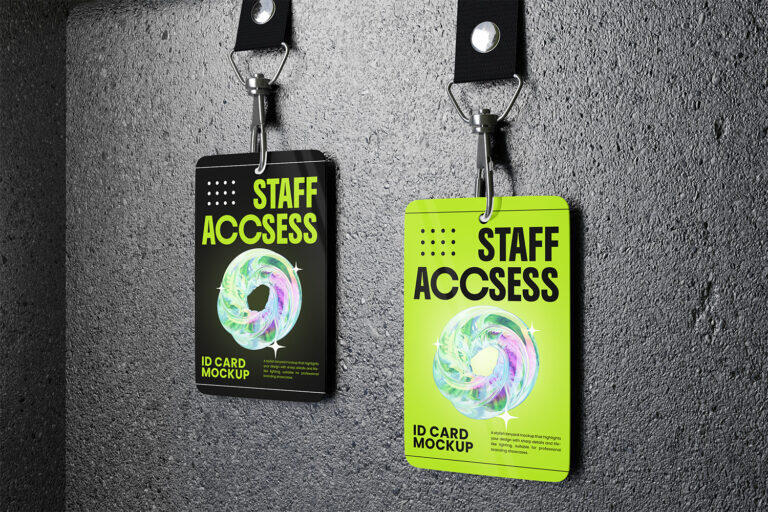 High Quality ID Card Mockup