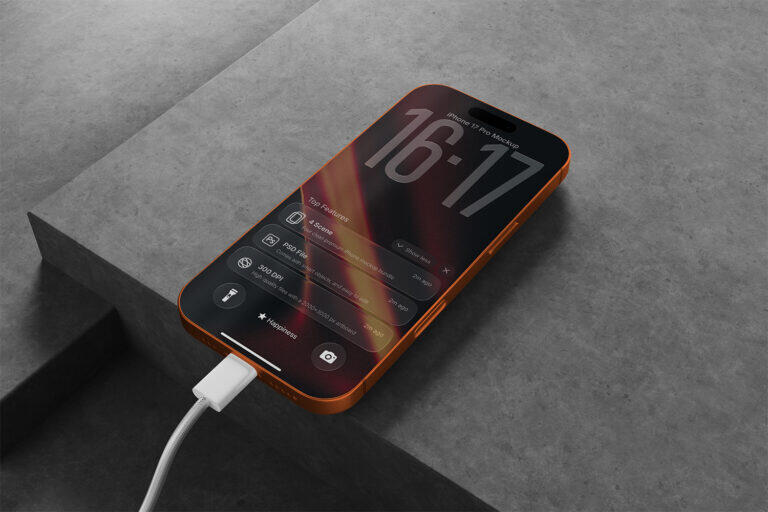 High Quality iPhone 17 Pro Mockup