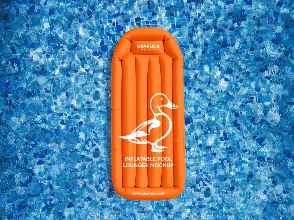 Inflatable Pool Lounger Mockup
