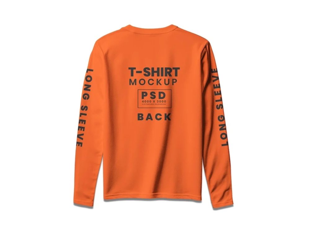 Long Sleeve T-Shirt Mockup 7