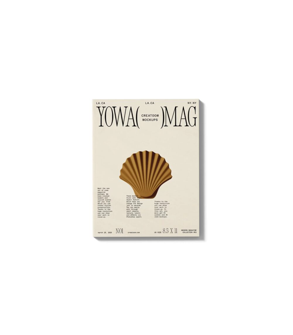 Magazine Mockup V1 Top View | Mockup store