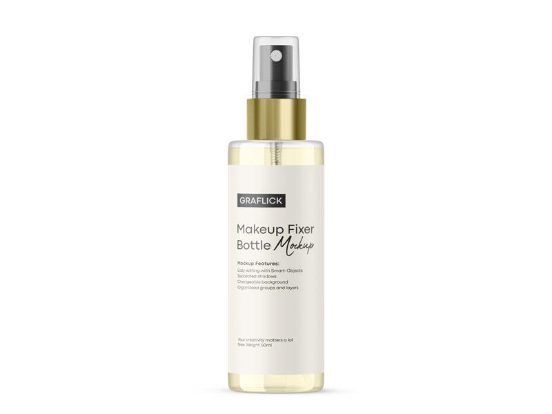 Makeup Fixer Bottle Mockup