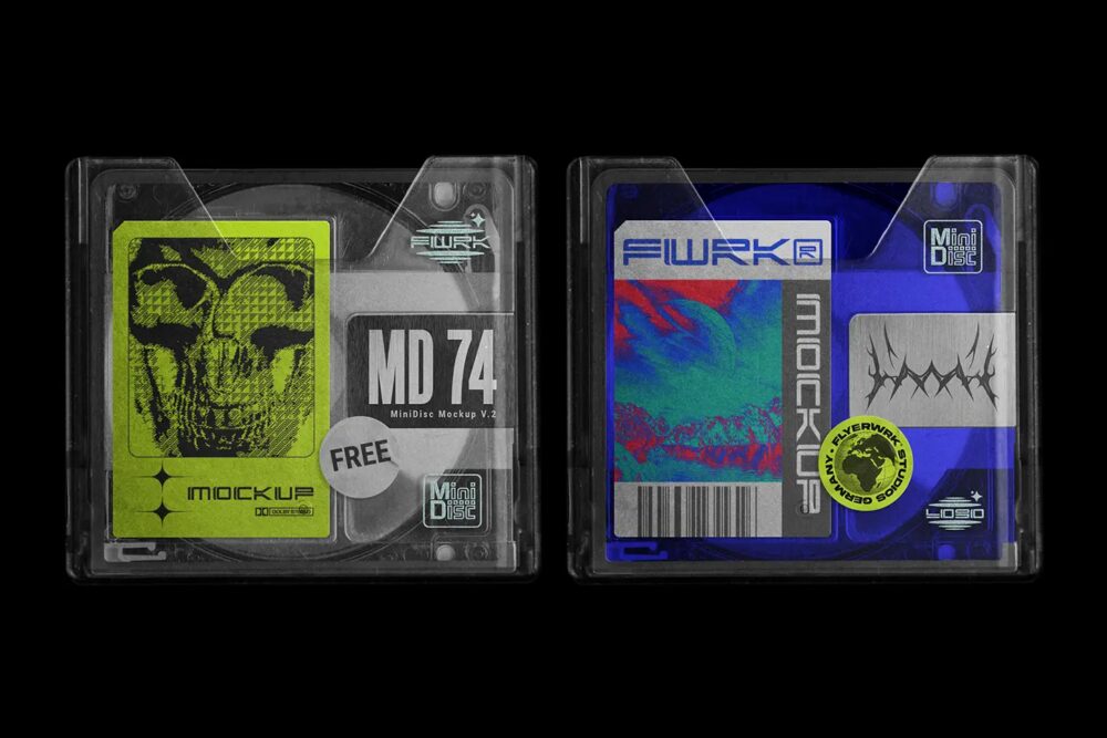 Mini Disc Mockup