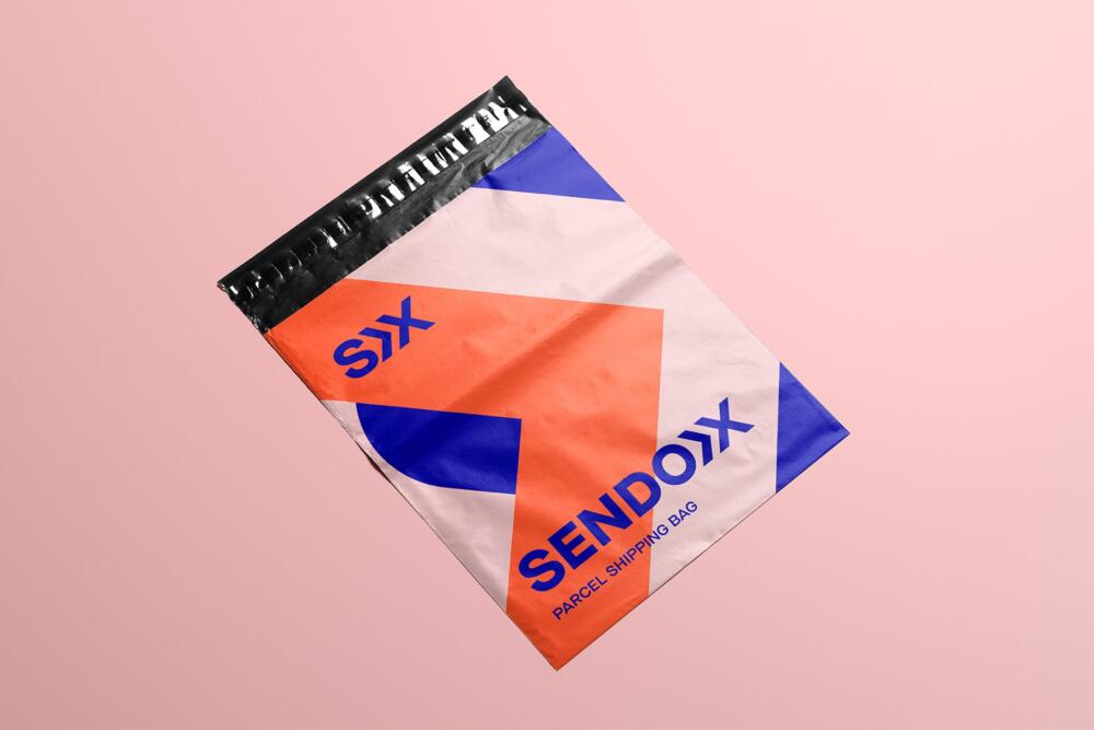 Parcel Shipping Bag Mockup