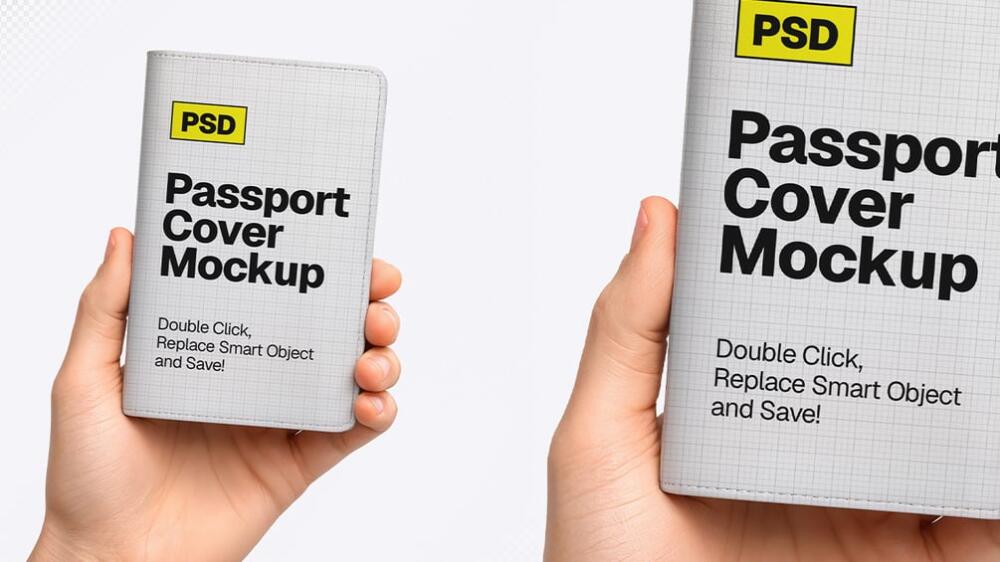 Passport Cover Mockup