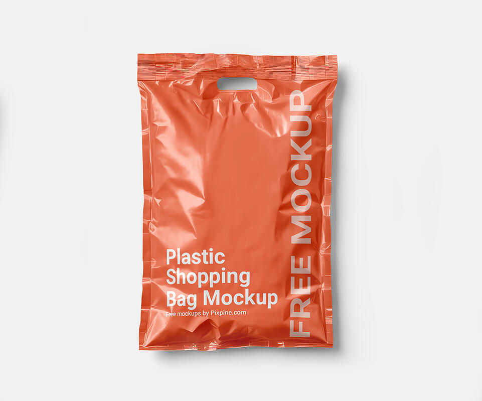 Plastic Shopping Bag Mockup - PSD Mockups