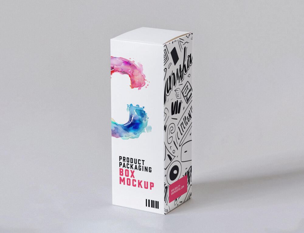 Product Packaging Box Mockup