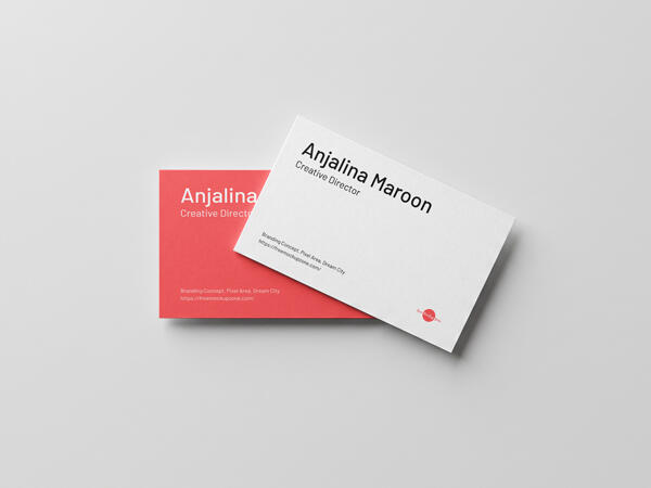 PSD Branding Business Card Mockup