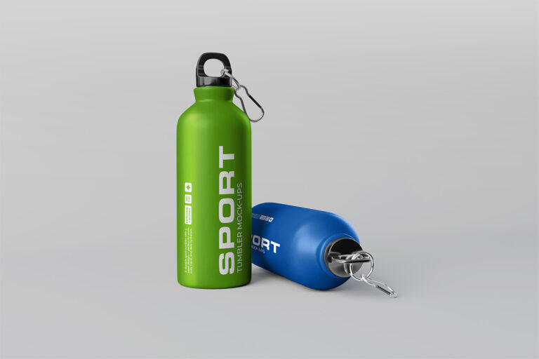 Realistic Sport Tumbler Mockup