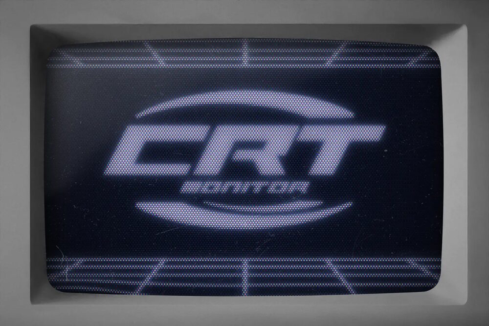 Retro CRT Monitor Mockup