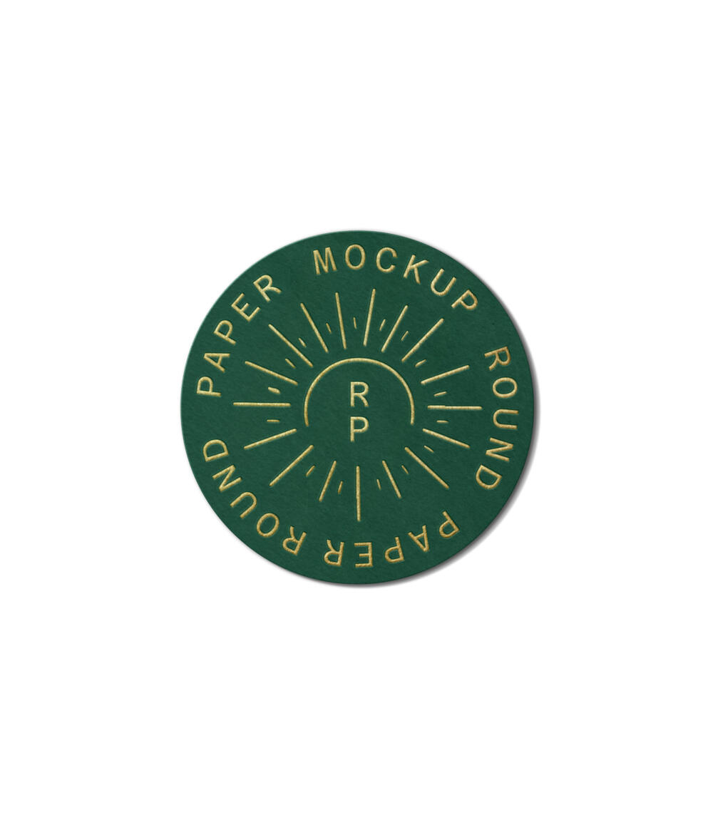 Round Paper Mockup V42 | Mockup store