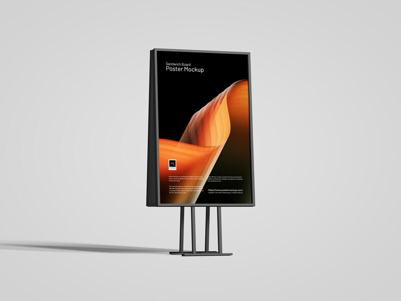 Sandwich Board Poster Mockup