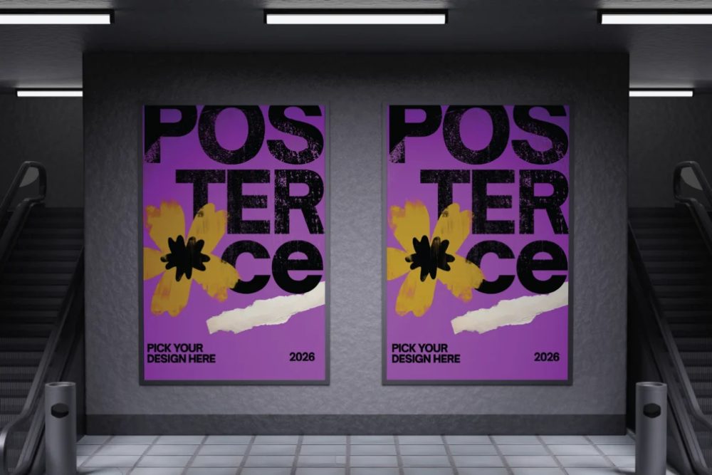 Subway Poster Mockup