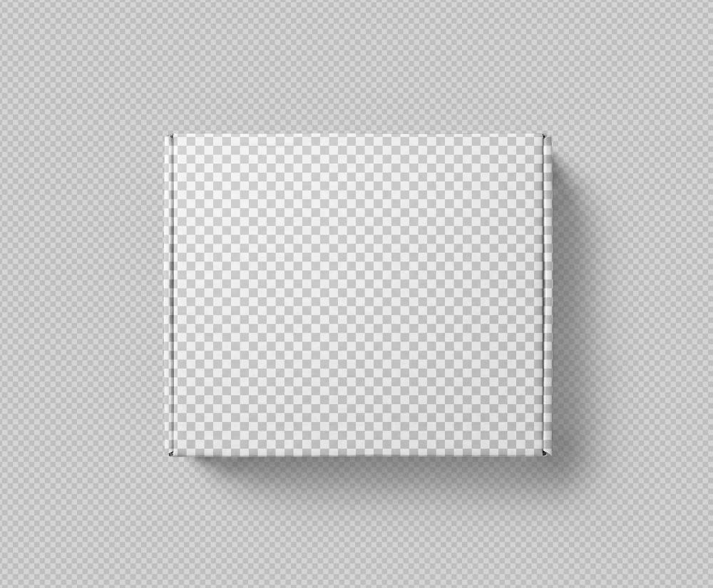 top view box mockup