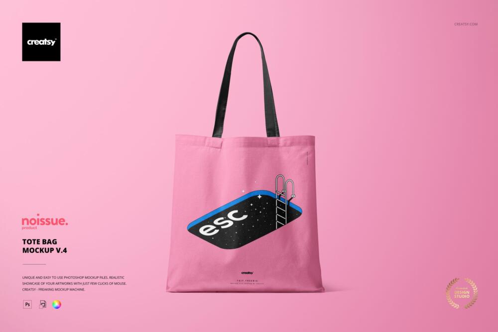 Tote Bag Mockup, Canvas PSD