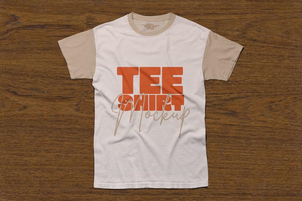 Ultra High Resolution Studio Short Sleeves T-Shirt Mockup PSD