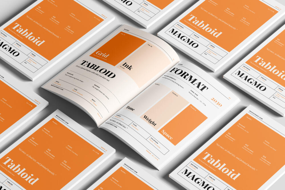 11x17 Branding Magazine Mockup