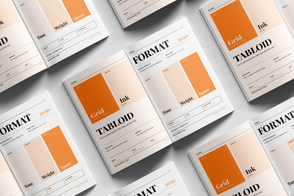 11x17 Professional Magazine Mockup