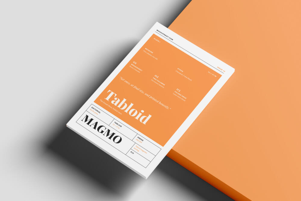 11x17 Publishing Magazine Mockup