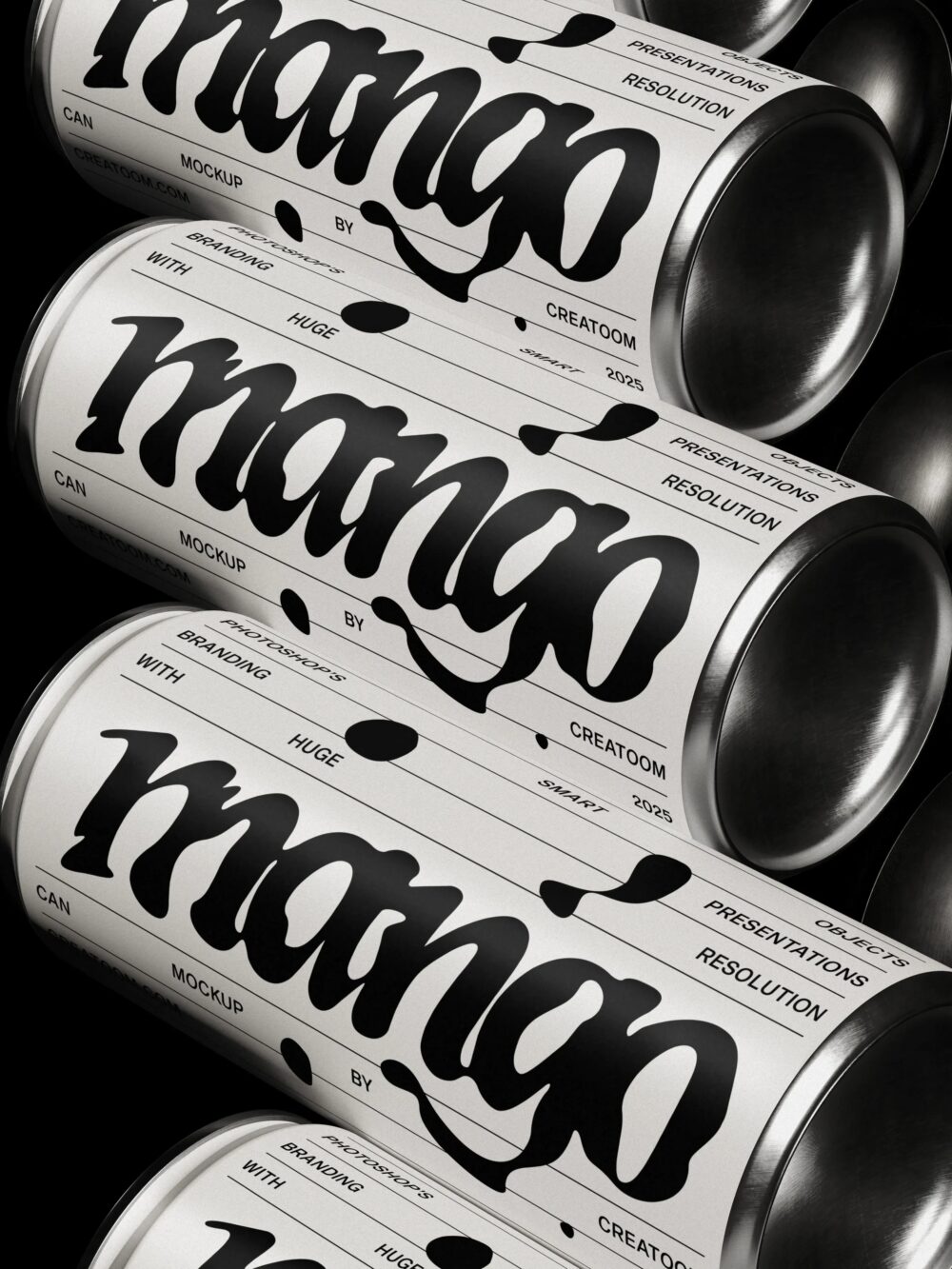 250 Ml Aluminium Can Mockups V3 Front View | Mockup store