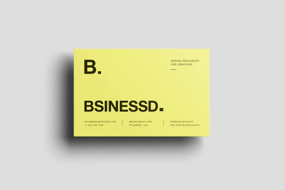 85x55 Business Card Mockup