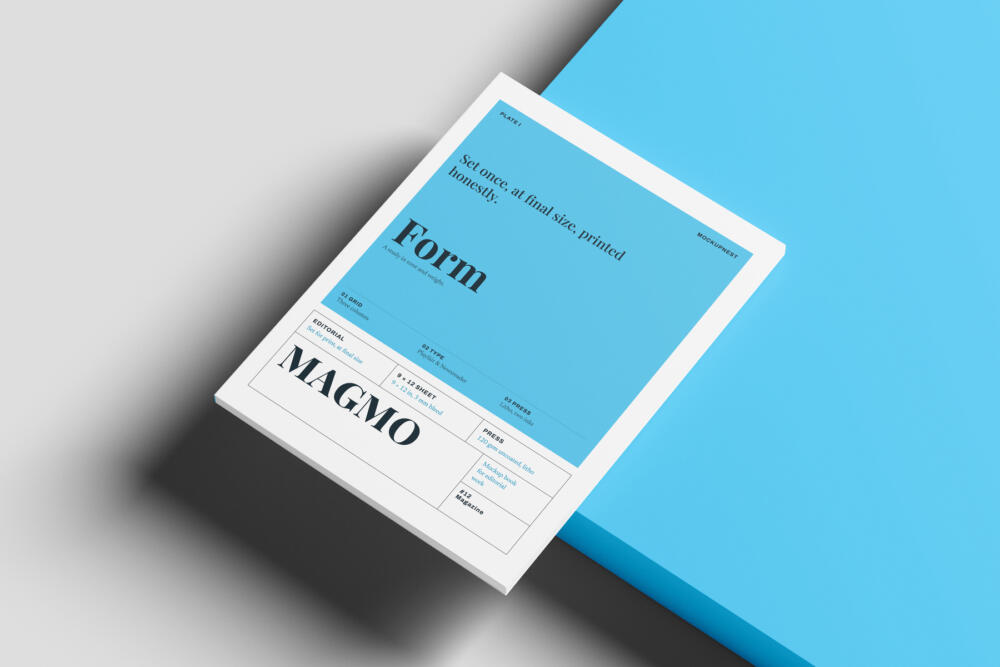 9x12 Publishing Magazine Mockup