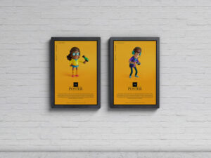 Key Chain Psd Mockup Advertisement Display Posters Mockup PSD