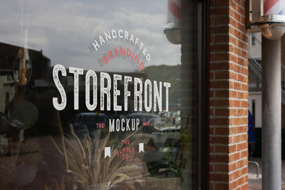 Barber Storefront Mockup