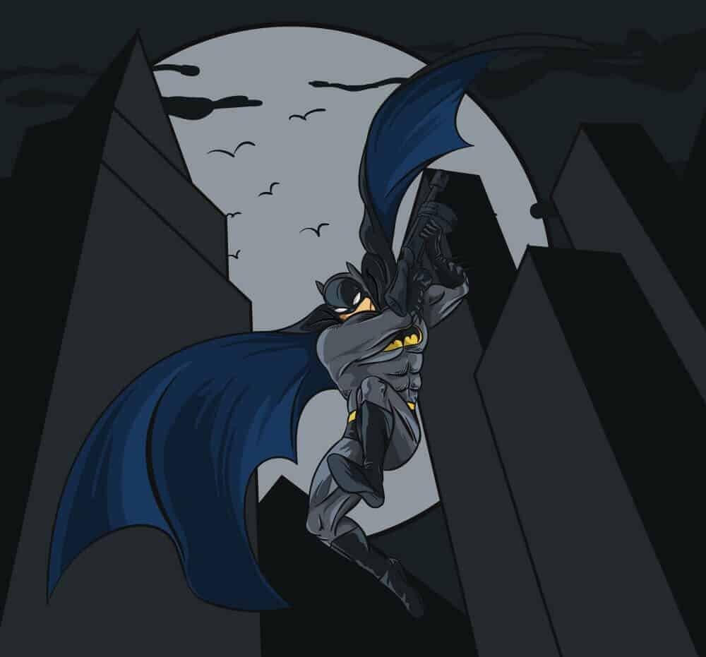 Batman Cartoon Illustration