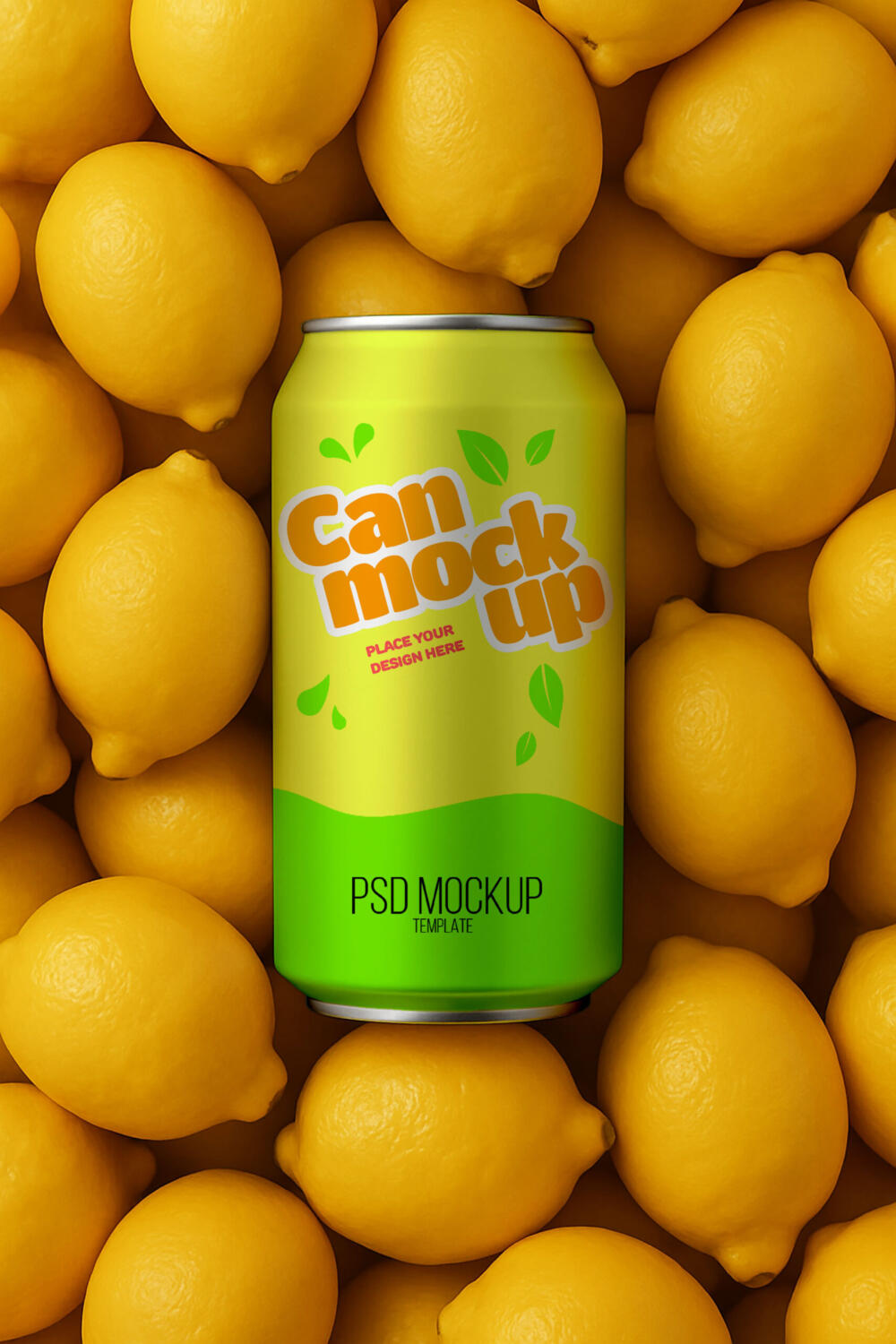 Beverage Aluminum Soda Can Mockup