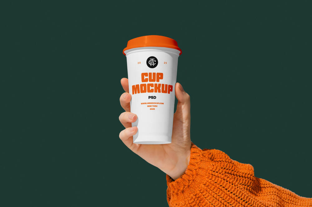 Big Size Coffee Cup Mockup