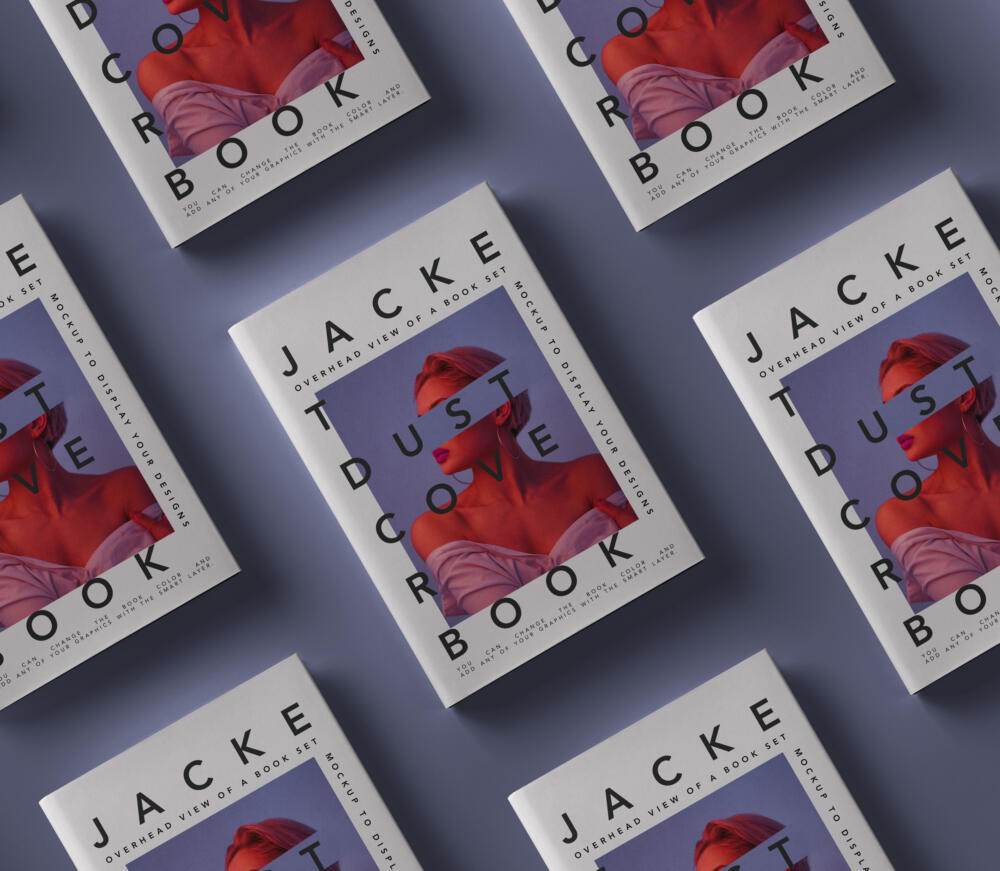 Book Psd Mockup Dust Cover Showcase