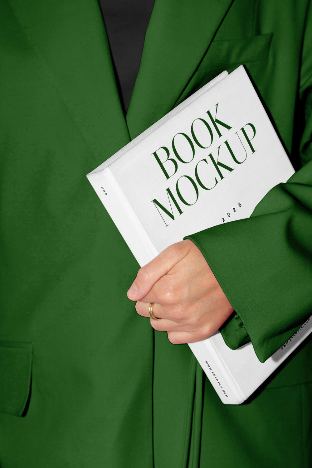 Book with Jacket Mockup