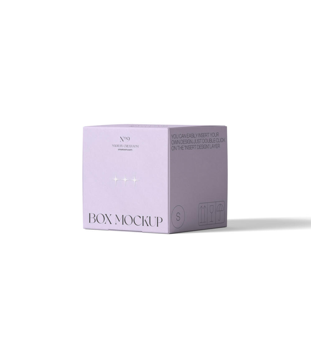 Box Mockup V21 Front View | Mockup store