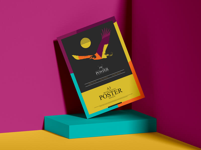 Brand Identity A3 Paper Poster Mockup
