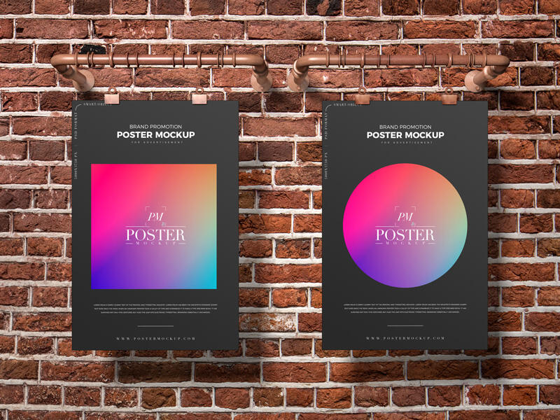 Brand Promotion Poster Mockup