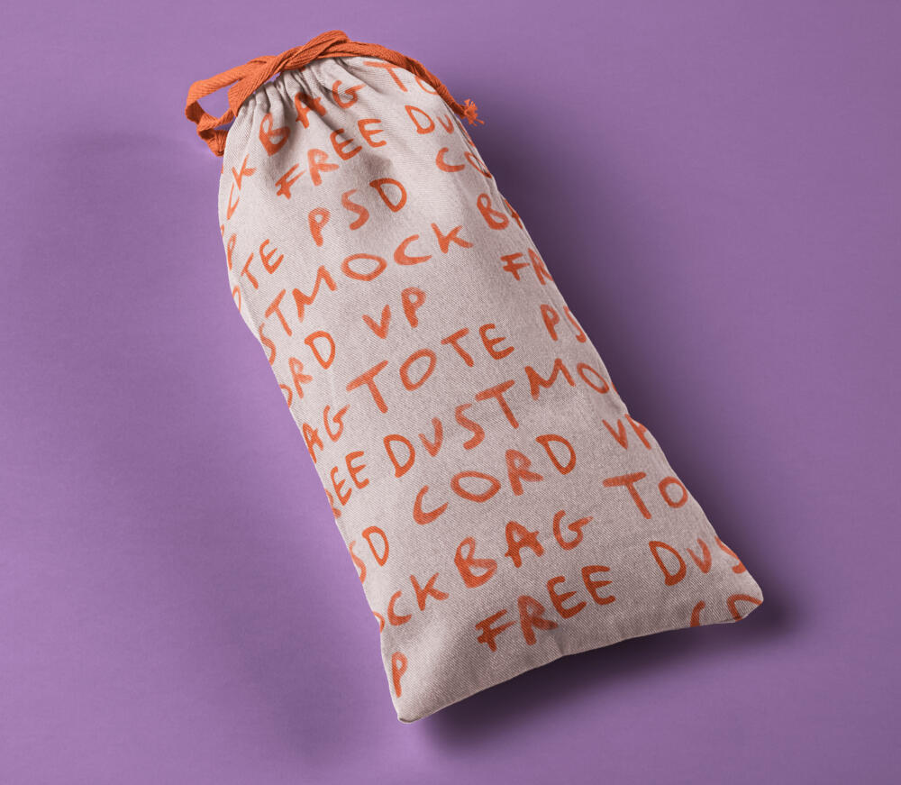 Branding Cord Dust Psd Tote Bag Mockup
