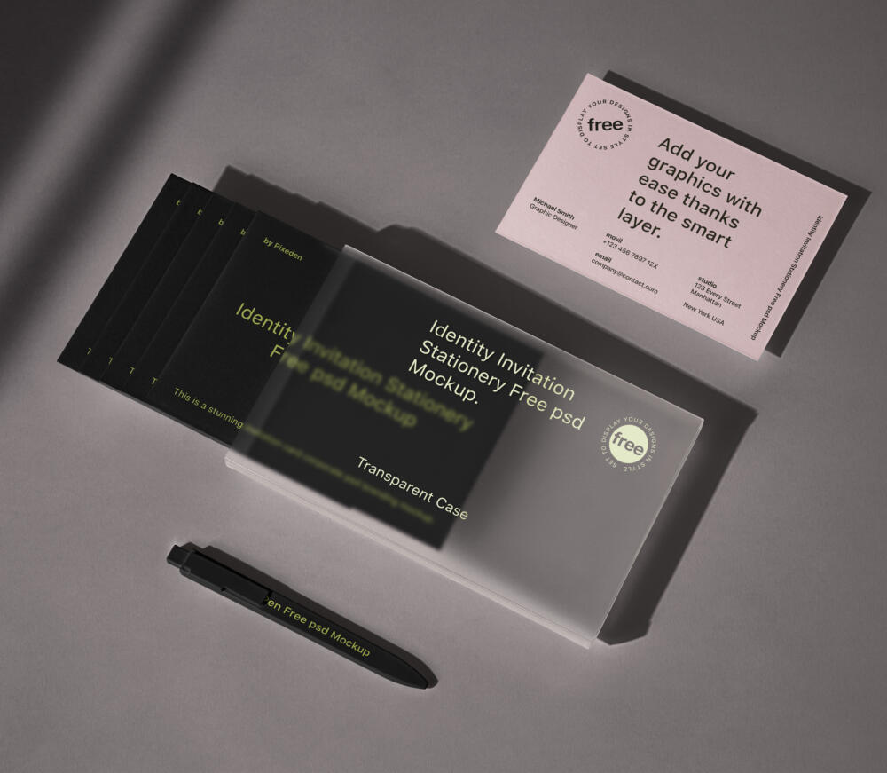 Branding Identity Stationery Psd Mockup Set