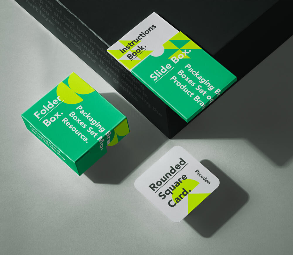 Branding Psd Boxes Mockup Set