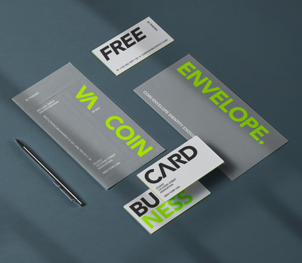 Branding Stationery Psd Envelope Mockup