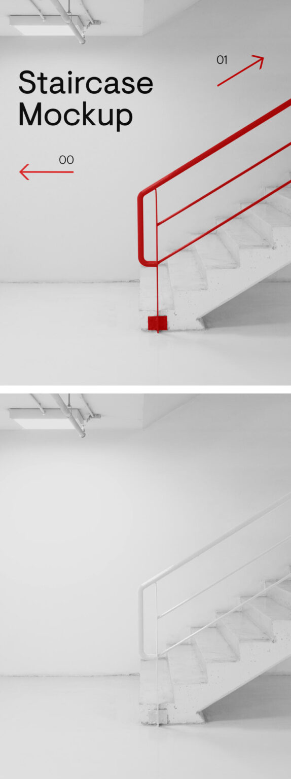 Building Staircase Mockup