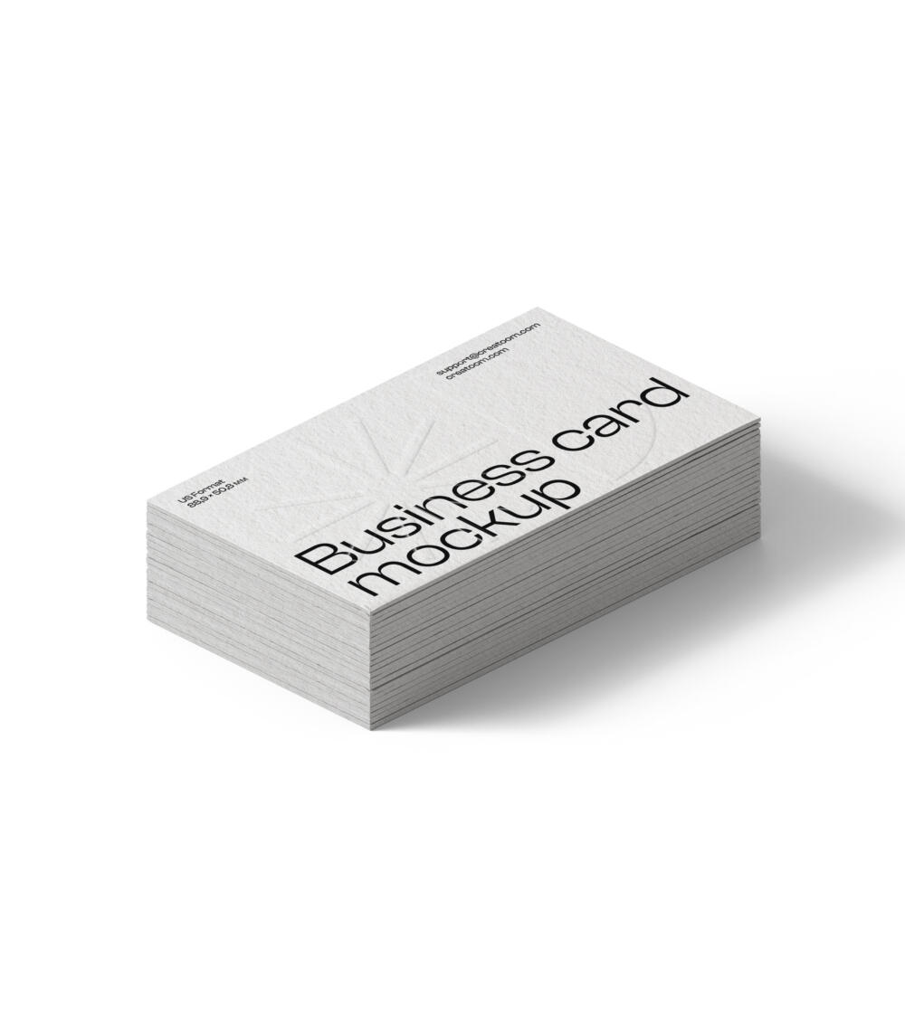 Business Cards Mockup V19 Isometric | Mockup store