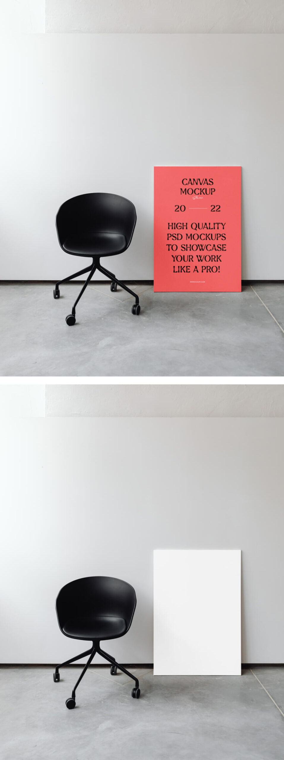 Canvas in Studio Mockup