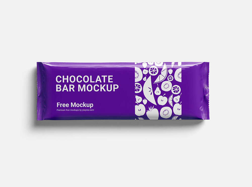 Chocolate or Candy Bar Mockup - PSD Mockup