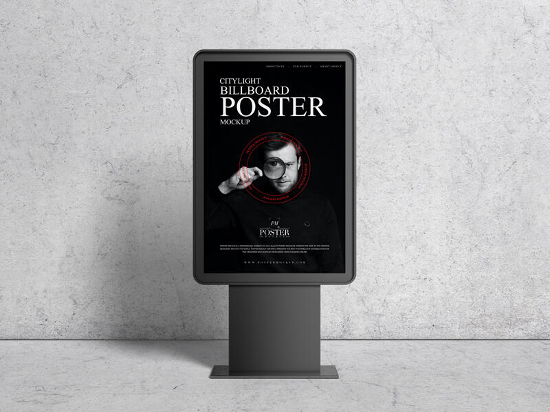 Citylight Billboard Poster Mockup